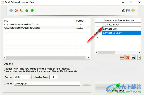 Excel Column Extractor(Excel列提取合并器)