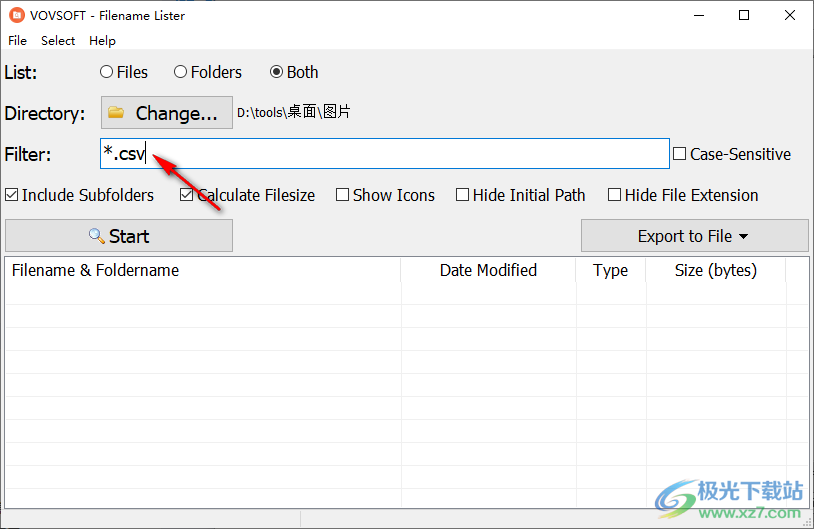 Filename Lister(文件名字提取)