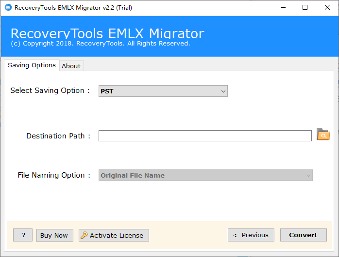 RecoveryTools EMLX Migrator(EMXL转换器)(1)