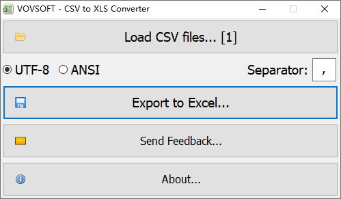 CSV to XLS Converter(CSV至XLS转换器)(1)