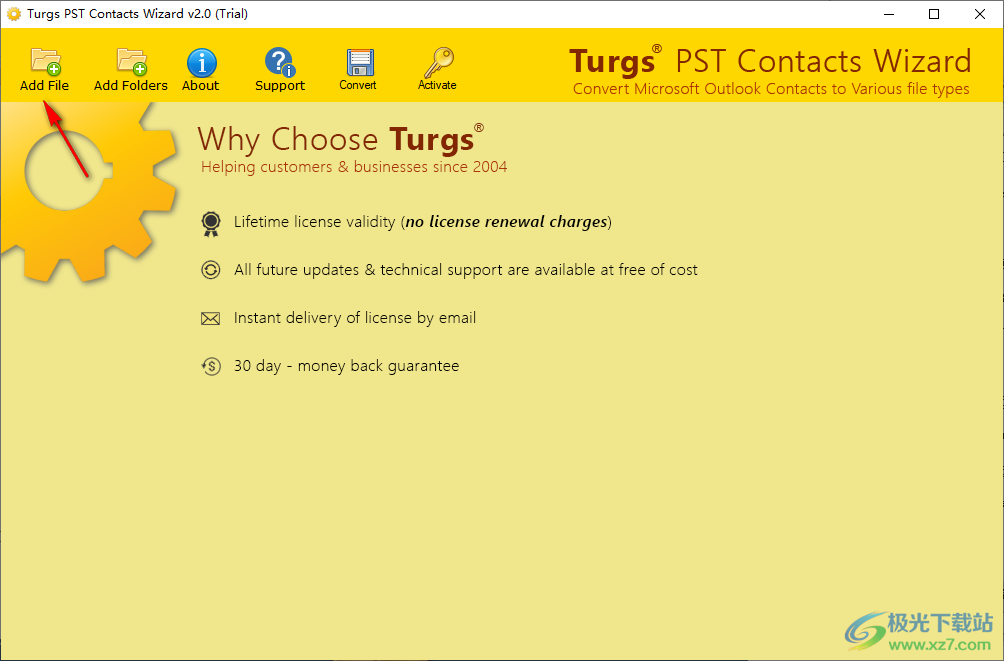 Turgs PST Contacts Wizard(PST联系人提取工具)