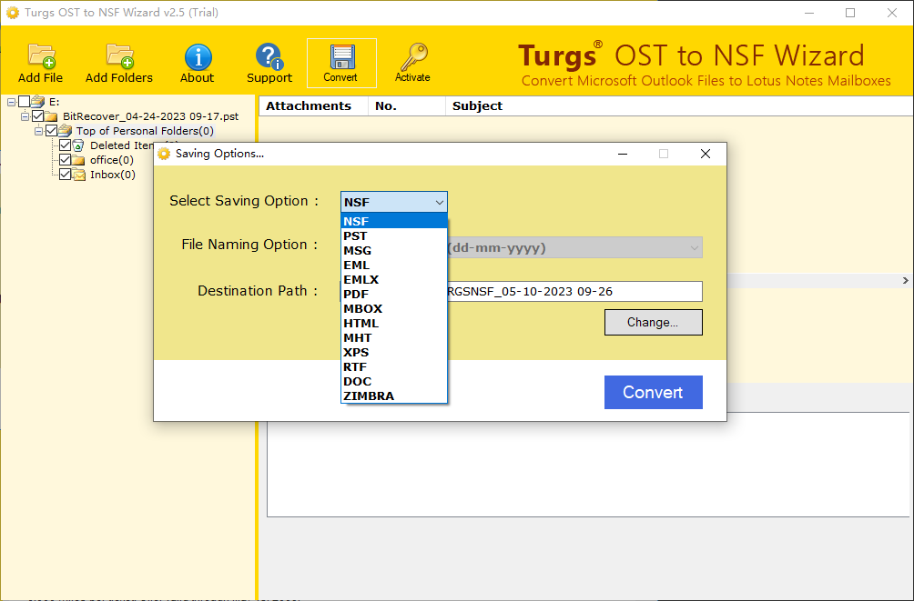 Turgs OST to NSF Wizard(OST到NSF转换工具)(1)