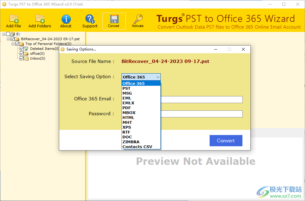 Turgs PST to Office 365 Wizard(PST到Office 365迁移工具)