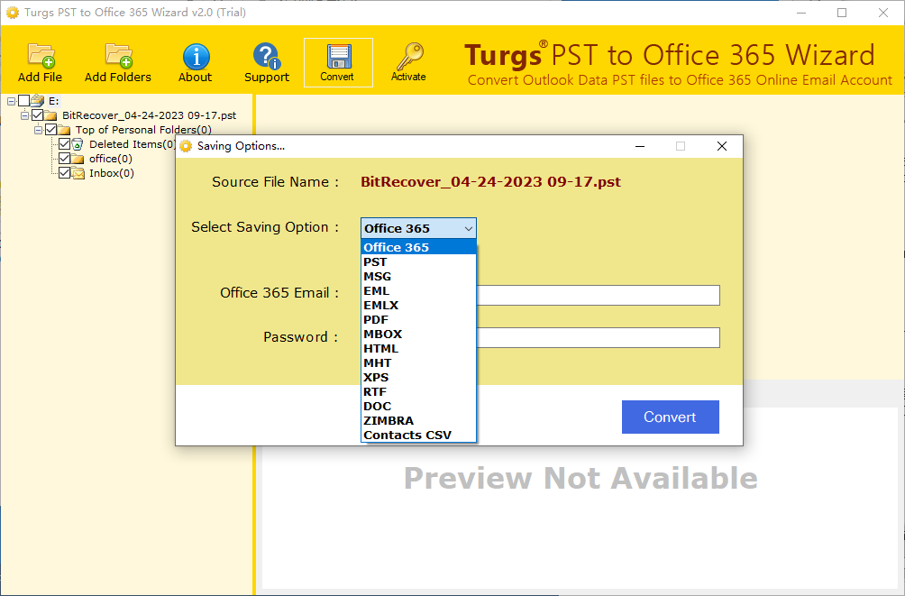 Turgs PST to Office 365 Wizard(PST到Office 365迁移工具)(1)