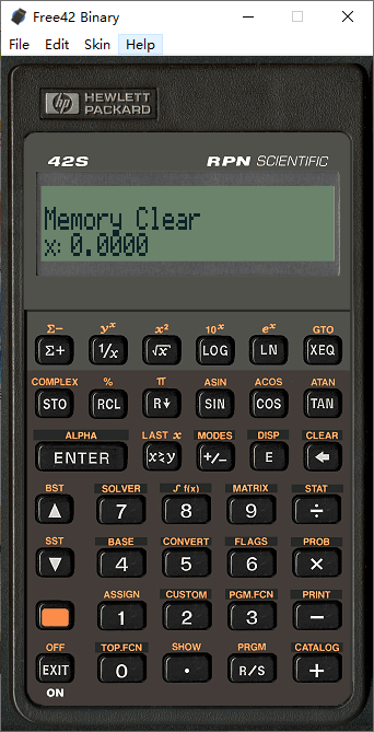 Free42(科学计算器)(1)