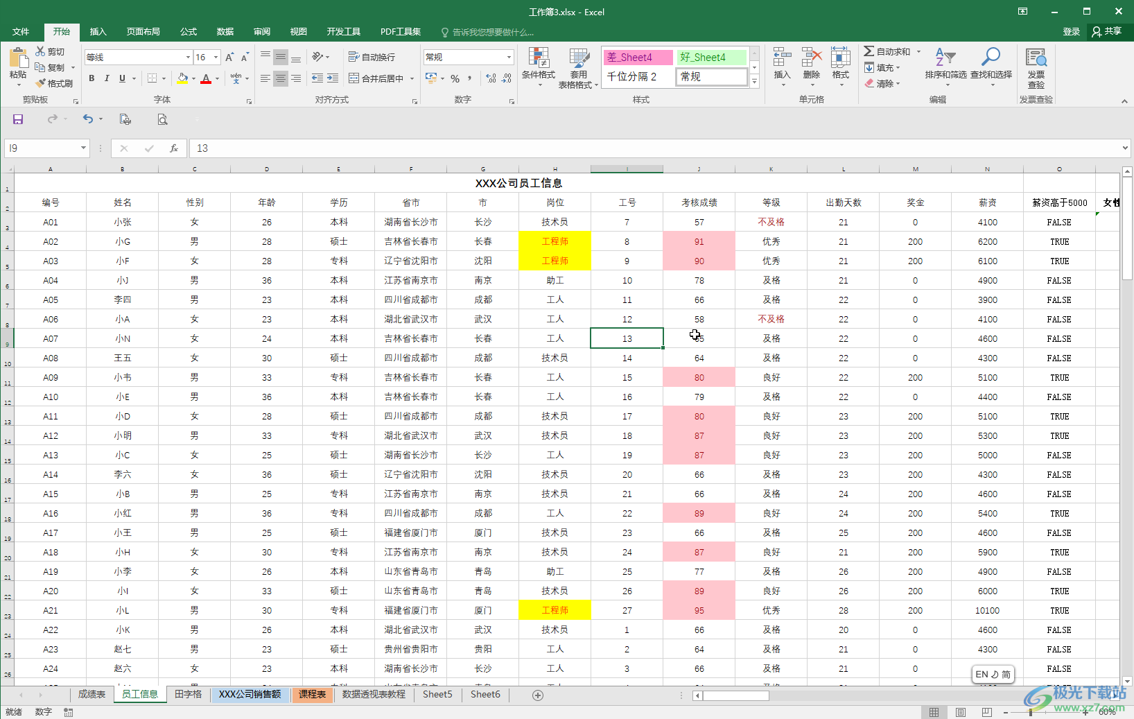 Excel表格进行同类项合并汇总的方法教程