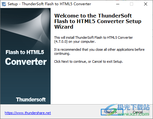 ThunderSoft Flash to HTML5 Converter(swf转换H5视频)