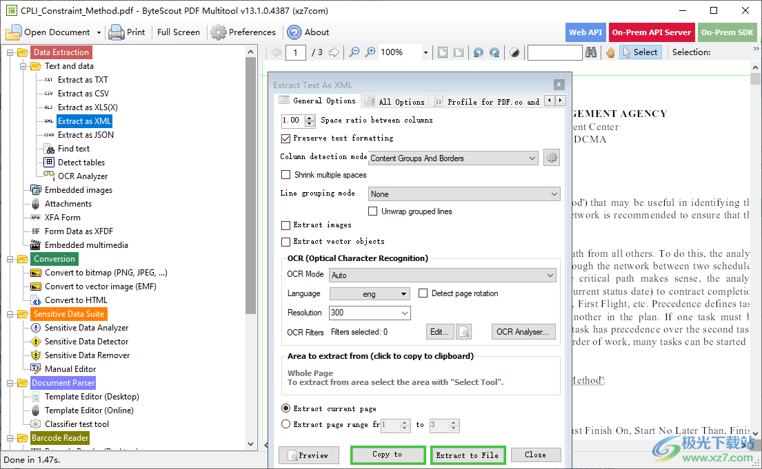 ByteScout PDF Multitool(PDF数据文本提取器)