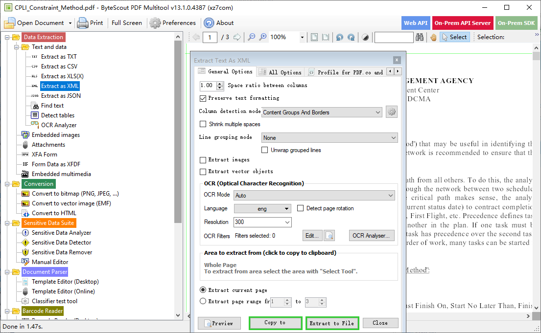 ByteScout PDF Multitool(PDF数据文本提取器)(1)