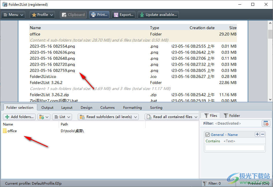 Folder2List 3.27.1 download the last version for windows