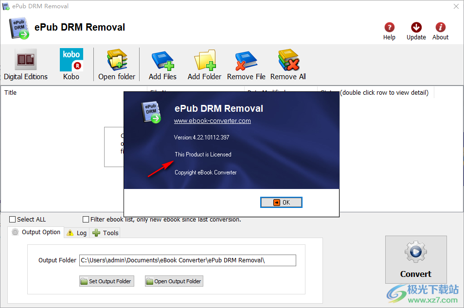 PDF ePub DRM Removal(电子书DRM删除器)