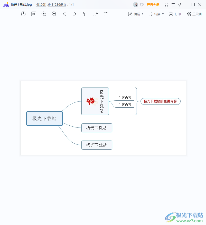 mindmaster导出jpg图片的方法