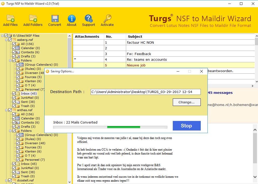 Turgs NSF to Maildir Wizard(NSF转Maildir转换工具)(1)