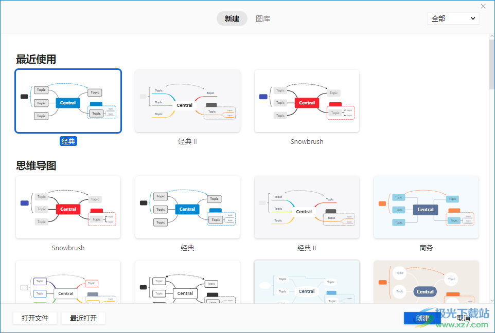 ​xmind将横排调成竖向的教程