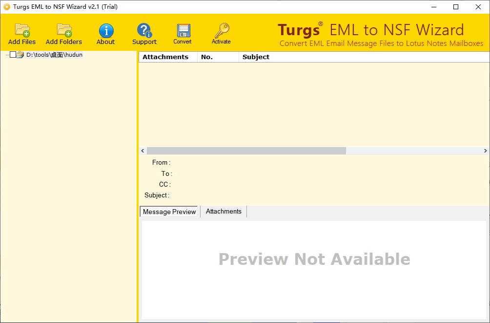 Turgs EML to NSF Wizard(EML到NSF转换工具)(1)