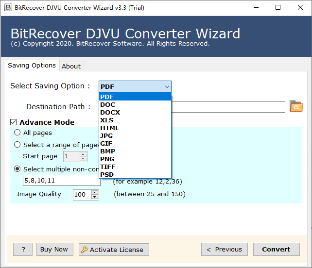 BitRecover DjVu Converter Wizard(DjVu文件转换器)(1)