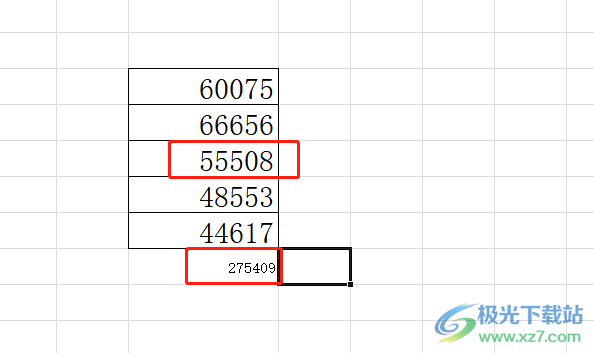 ​excel竖列求和的教程