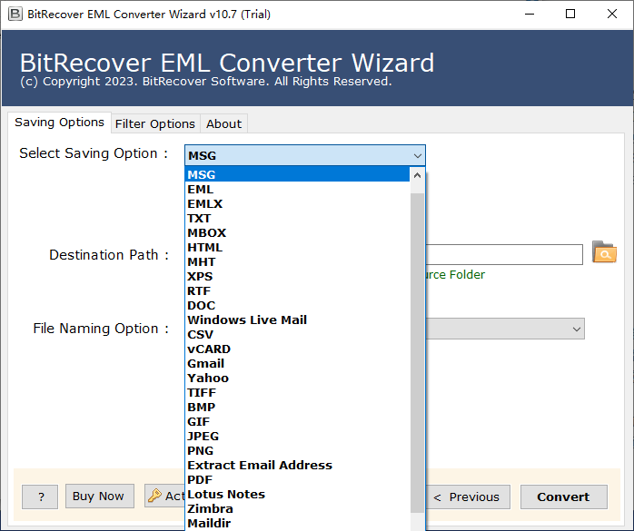 BitRecover EML Converter Wizard(eml轉換器)