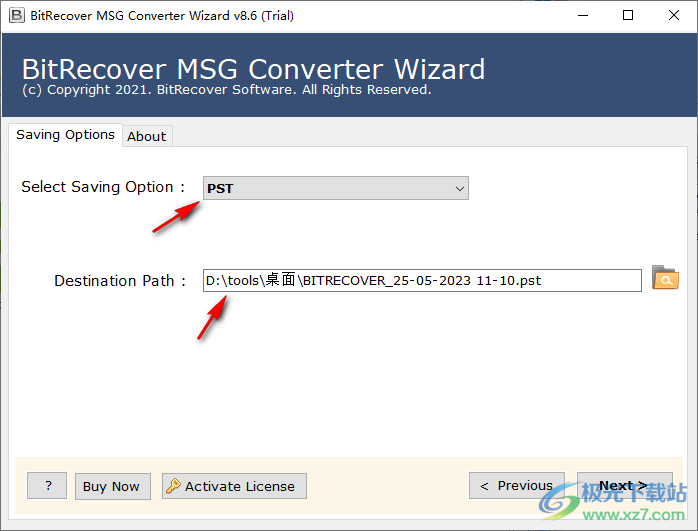 BitRecover MSG Converter Wizard(MSG文件转换工具)