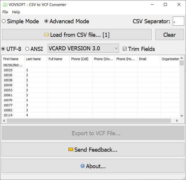 CSV to VCF Converter(CSV转VCF工具)(1)