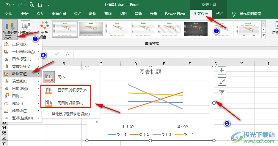 Excel添加模拟运算表的方法