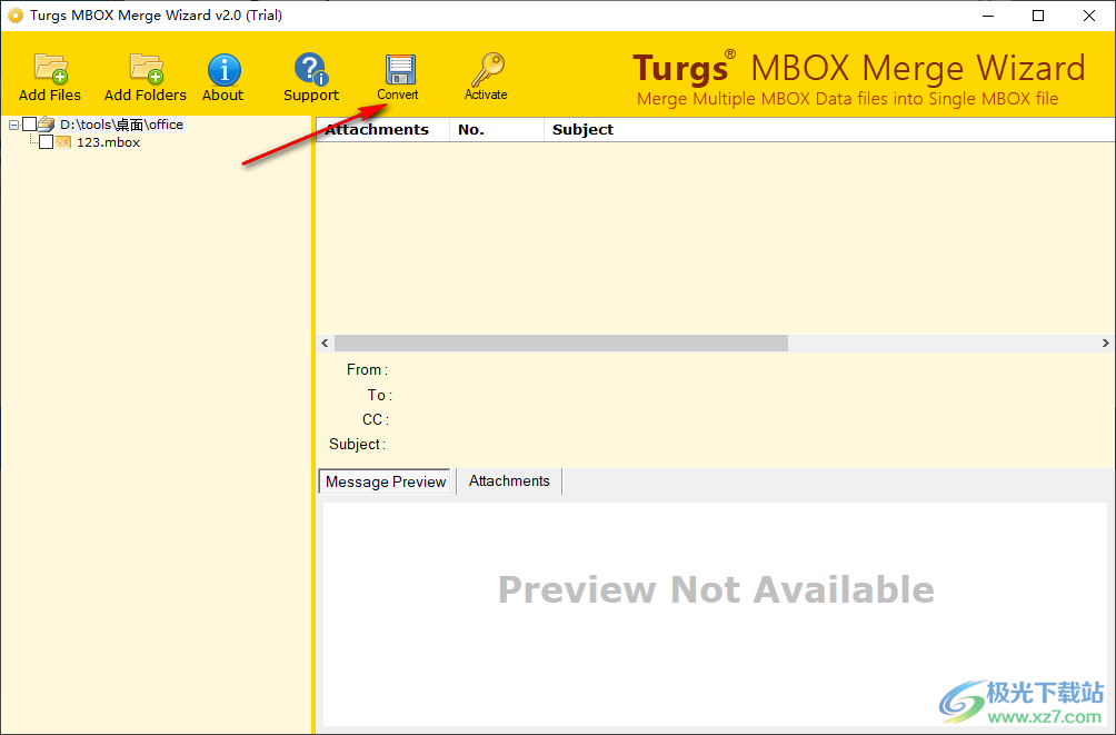 Turgs MBOX Merge Wizard(MBOX合并工具)