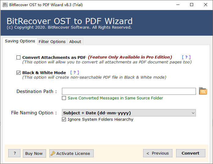 BitRecover OST to PDF Wizard(OST轉(zhuǎn)PDF轉(zhuǎn)換工具)(1)