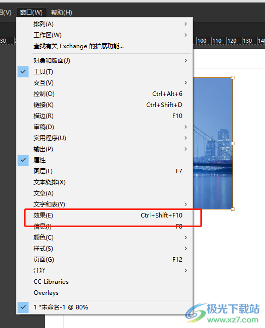 ​Adobe InDesign设置图片透明度的教程