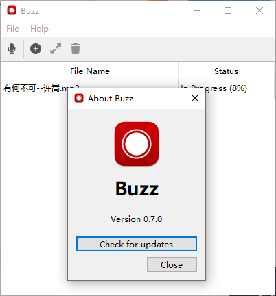 Buzz(离线语音转文字工具)(1)