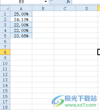 ​excel数据条设置百分比颜色的教程