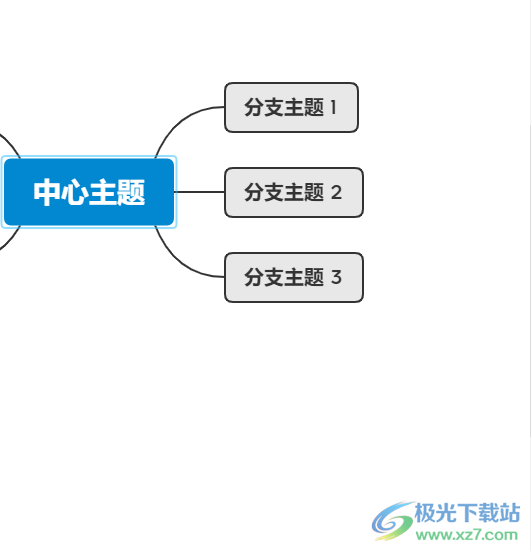 ​xmind打开主题中的附件的教程