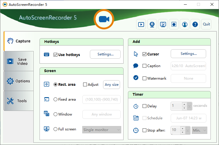 AutoScreenRecorder 5(屏幕錄制工具)(1)