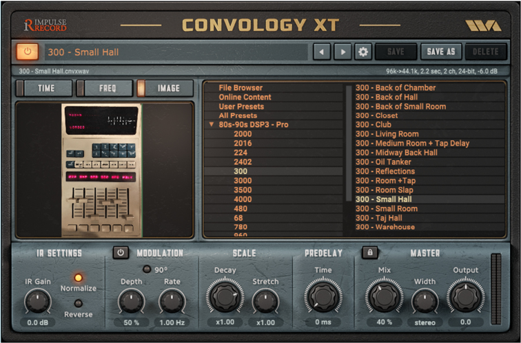 Convology XT(混响效果器插件)(1)