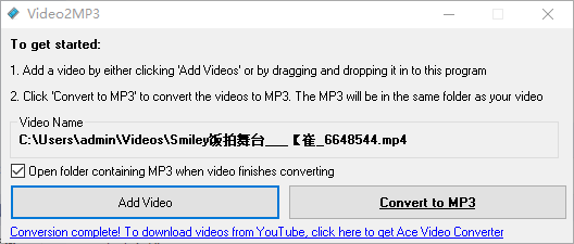 Video2Mp3(视频转MP3软件)(1)