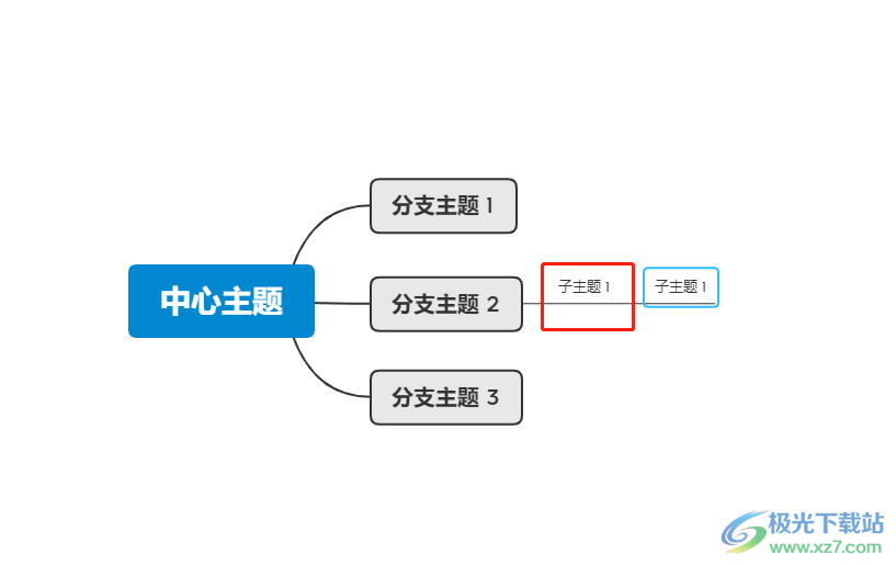 xmind将子主题变成主题的教程