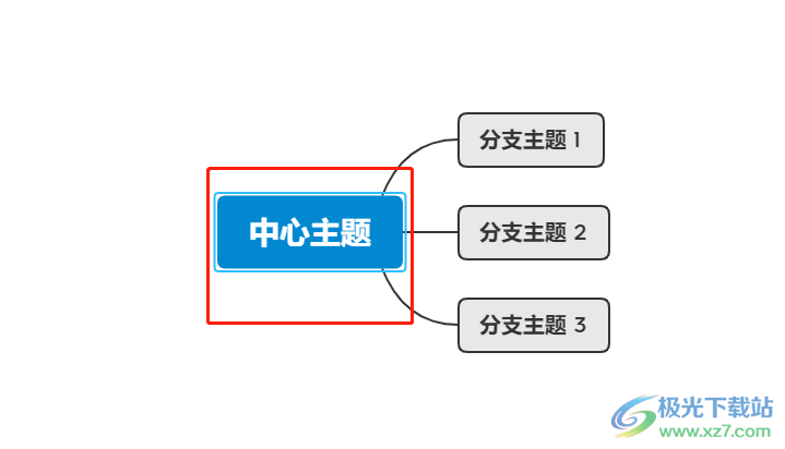 xmind把分支主题变成彩虹色的教程