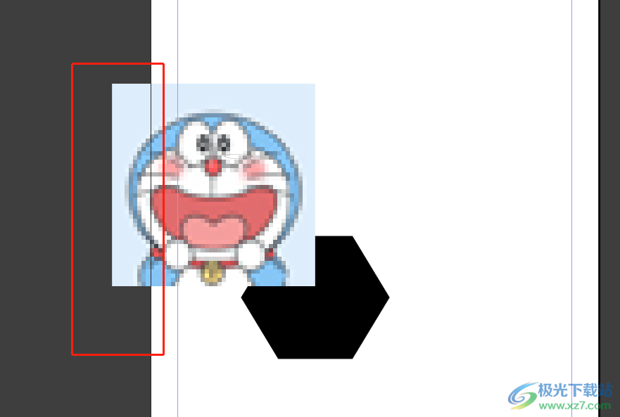 InDesign插入图片后只显示画布里的内容的教程