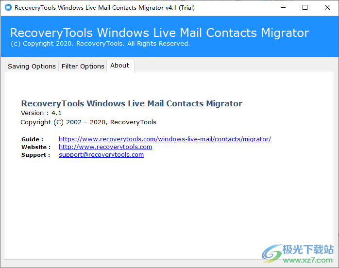 RecoveryTools Windows Live Mail Contacts Migrator