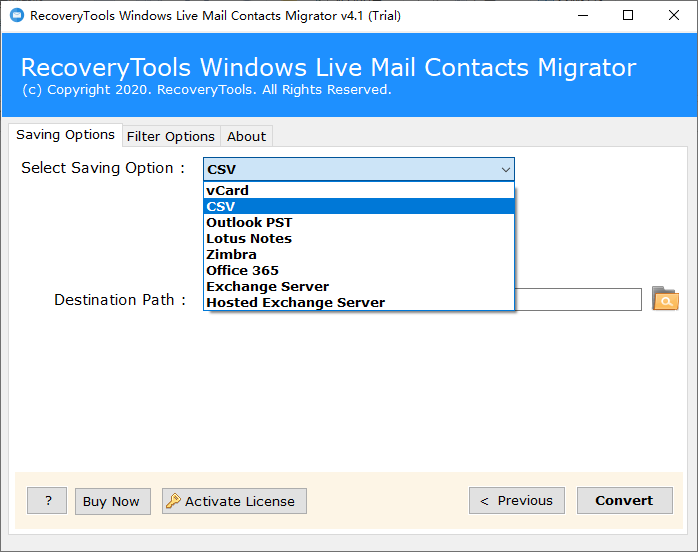 RecoveryTools Windows Live Mail Contacts Migrator(1)