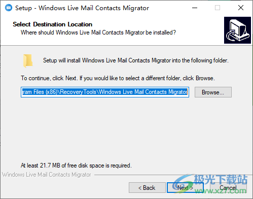 RecoveryTools Windows Live Mail Contacts Migrator