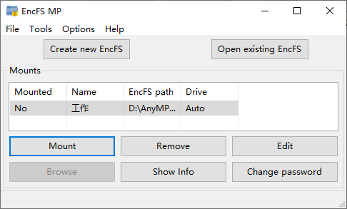 EncFS MP(分区加密软件)(1)