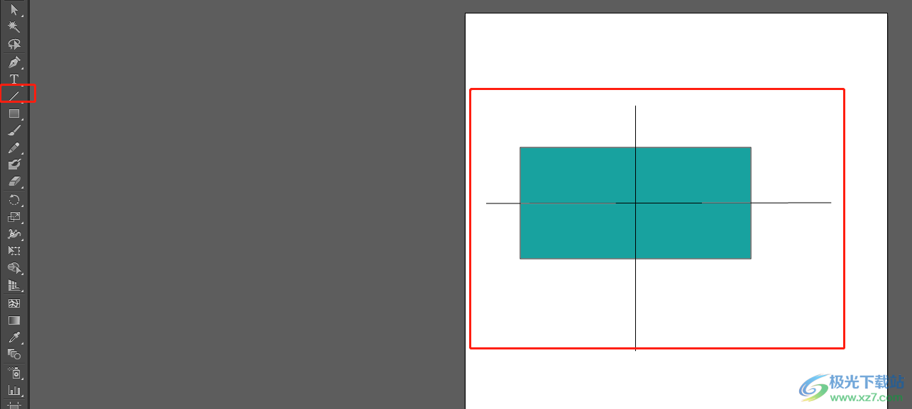 ​illustrator将矩形分成四等分的教程