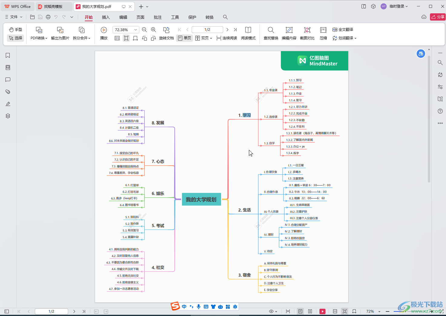 WPS电脑版中翻译pdf文档内容的方法教程