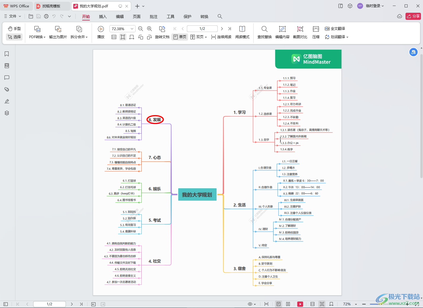 WPS pdf电脑版随意画进行标注的方法教程