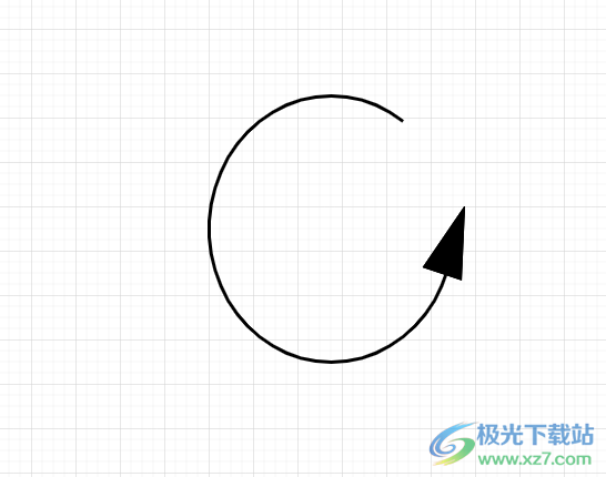 Draw.io画出带箭头的弧线的教程