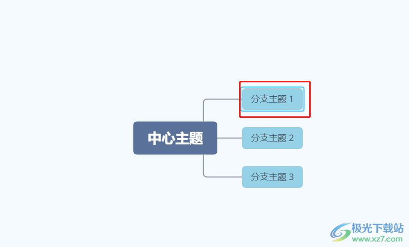 ​xmind给主题添加笔记的教程