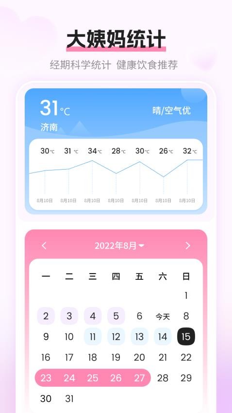 大姨妈月经期管家软件APP(3)