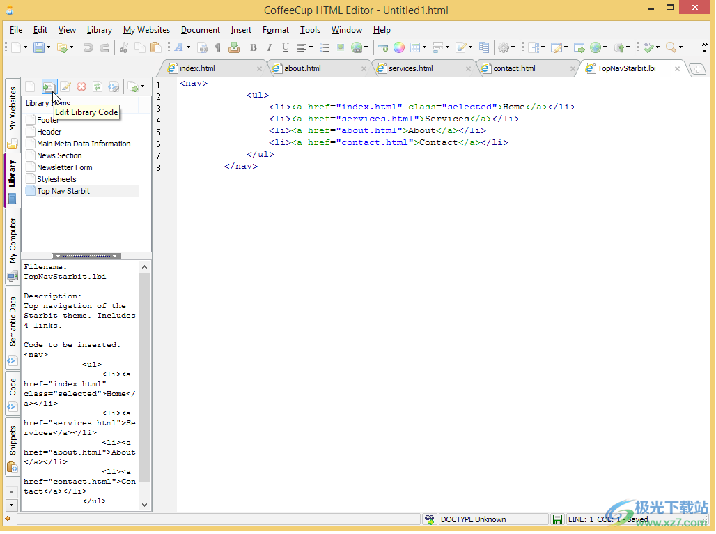 coffeecup html editor(HTML编辑器)