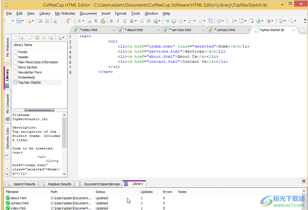 coffeecup html editor(HTML编辑器)
