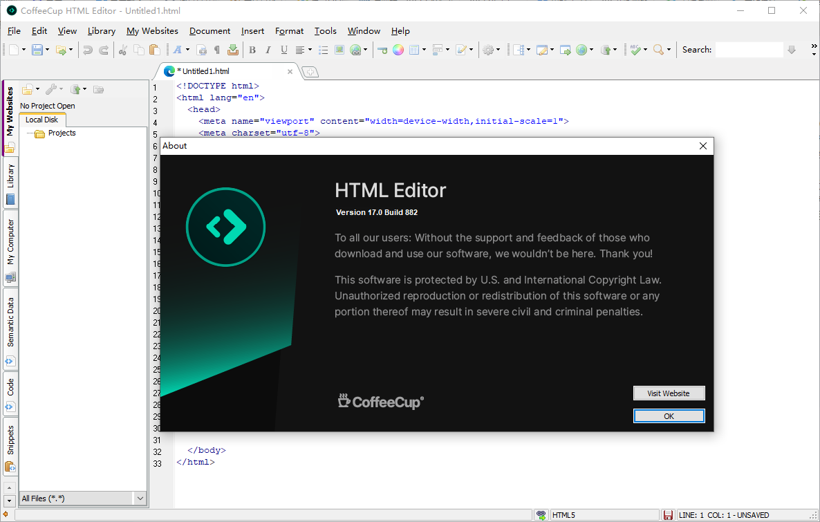 coffeecup html editor(HTML编辑器)(1)
